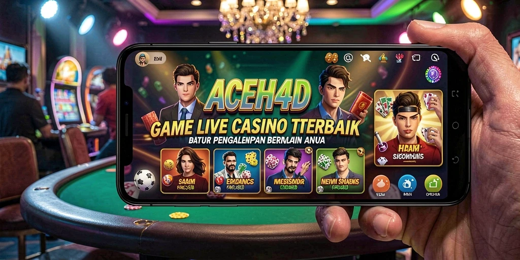 Tampilan gameplay ACEH4D yang menarik dan interaktif di Live Casino.
