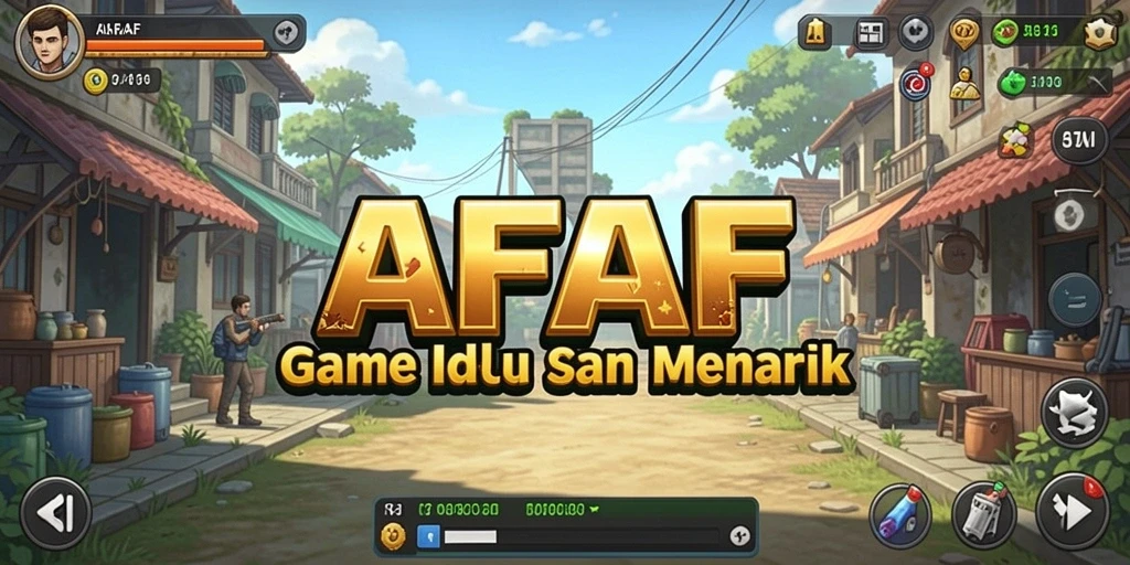 Screenshot utama AFAF menampilkan gameplay Idle yang seru dan interaktif.