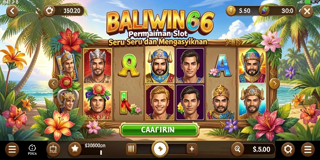Tampilan gameplay Slot BALIWIN66 yang menarik dan imersif.
