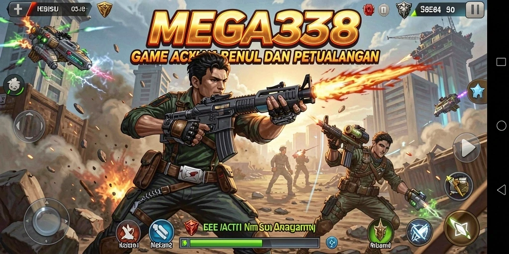 Tampilan utama gameplay MEGA338 yang mendebarkan dan menantang.