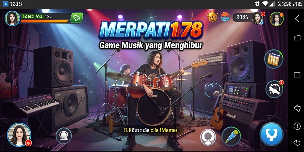Tampilan gameplay <strong>MERPATI178</strong> dengan berbagai fitur musik menarik.
