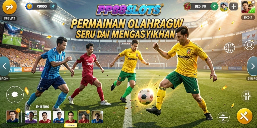 Gameplay seru dan menegangkan dari PP88SLOTS memperlihatkan pertandingan olahraga.