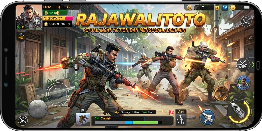 Tampilan aksi seru dalam RAJAWALITOTO yang mendebarkan.