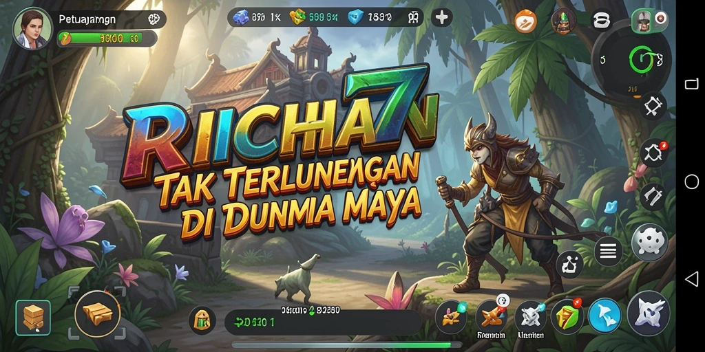 Tampilan gameplay RICH7 yang menampilkan aksi petualangan seru.