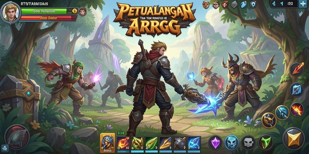 Tampilan screenshot gameplay RT99 menunjukkan aksi pertarungan yang seru dan grafis yang menawan.