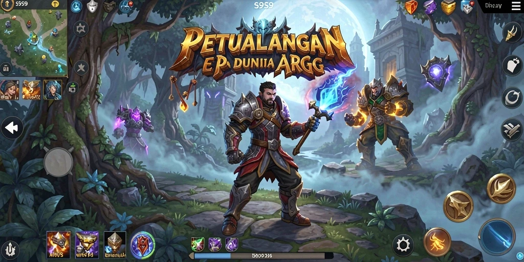 Tampilan gameplay ARPG yang menegangkan di S9S9.