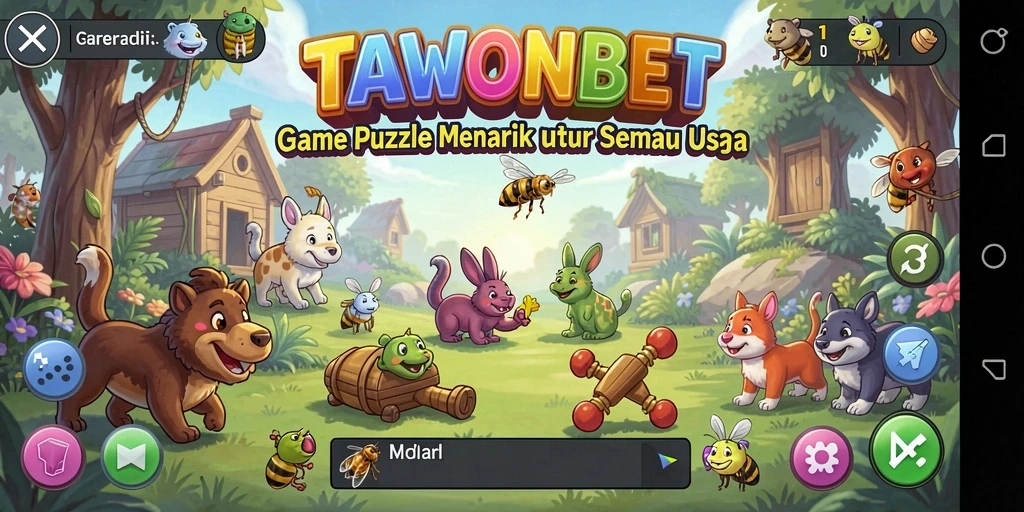 Tampilan gameplay menantang dalam TAWONBET yang penuh strategi.