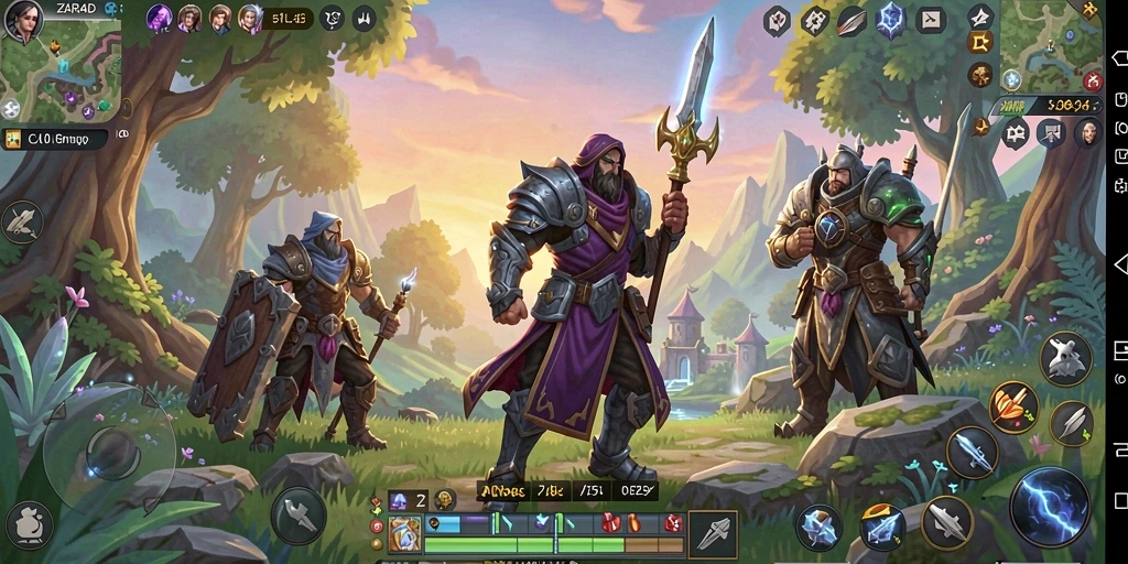 Screenshot gameplay ZARA4D menampilkan pertarungan seru dalam dunia ARPG.